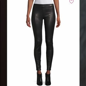 NWT DTLA Black authentic leather pants 25